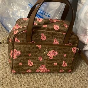 Juicy Couture Brown and Pink Floral Women's Bag